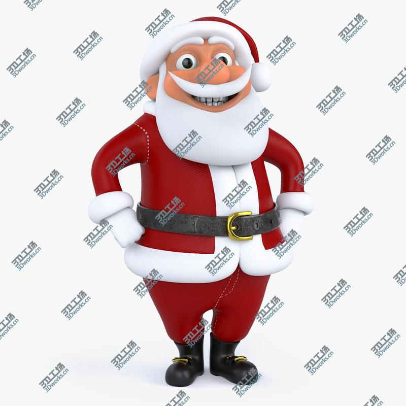 images/goods_img/20210319/3D Rigged Cartoon Santa Claus model/1.jpg
